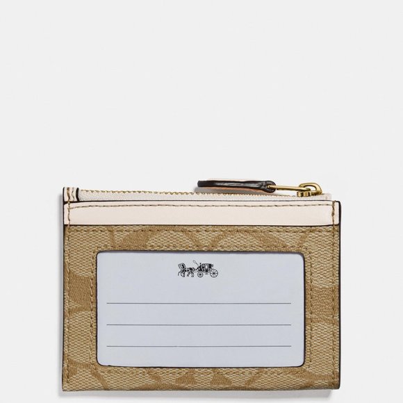 Mini Skinny Id Case In Signature Canvas - Picture 9 of 15